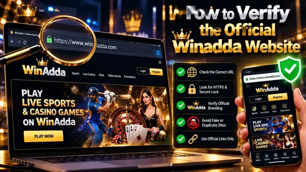How to Verify the Official Winadda Website